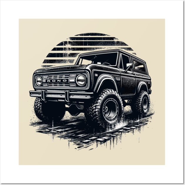 Ford Bronco Wall Art by Vehicles-Art